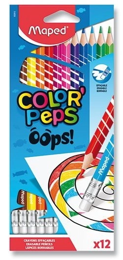 Pastelky Maped Color'Peps Oops s pryží 12 ks
