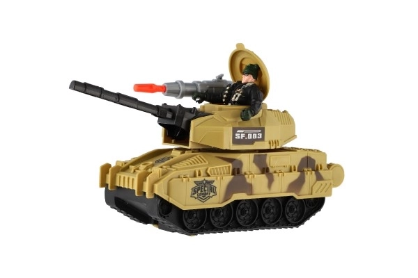 Plastový tank s vojákem na volný chod