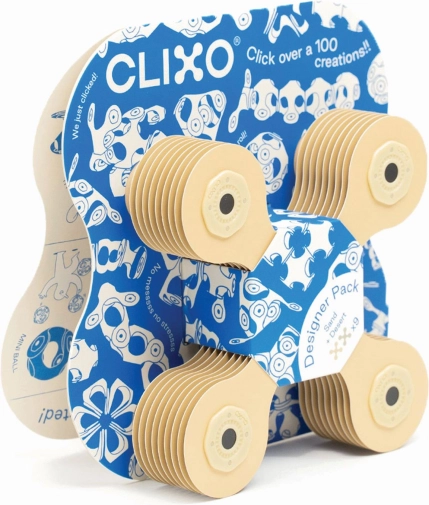 Magnetické bloky Clixo Designer Pack, béžová barva
