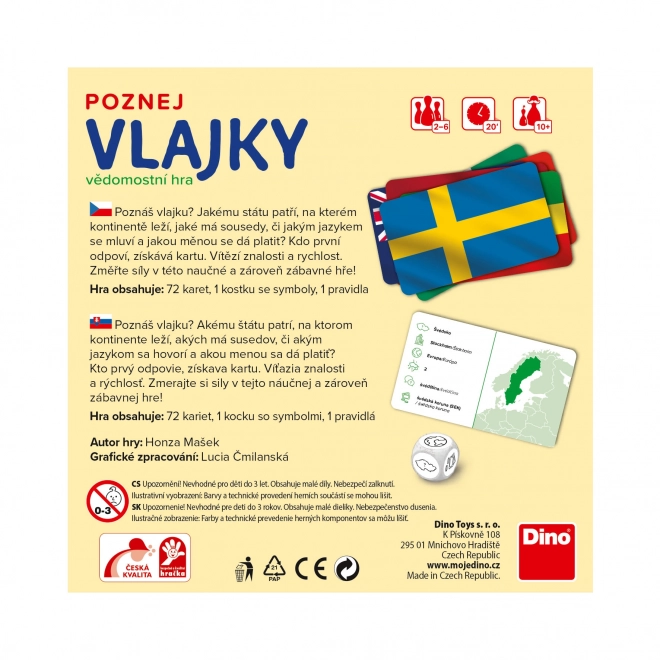 Hra Dino Poznej Vlajky