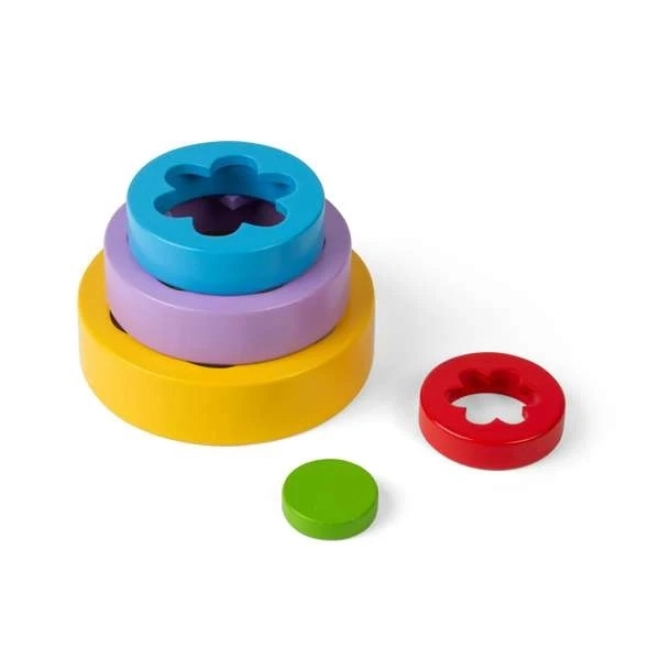 Stohovací květinová věž Bigjigs Toys