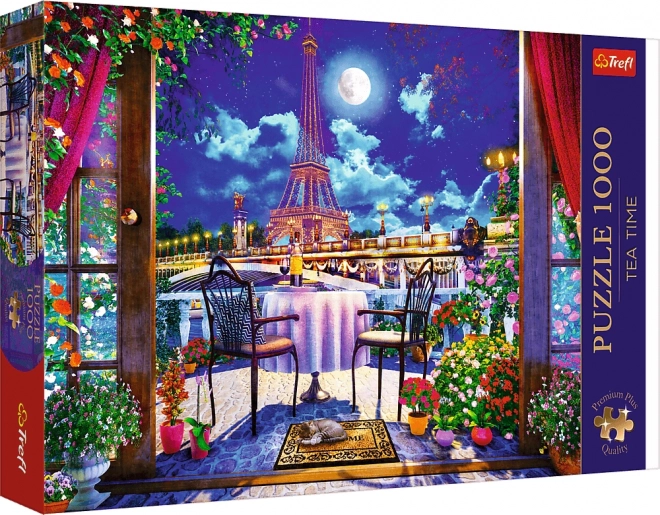 Puzzle 1000 dílků Premium Plus Paříž v měsíčním světle