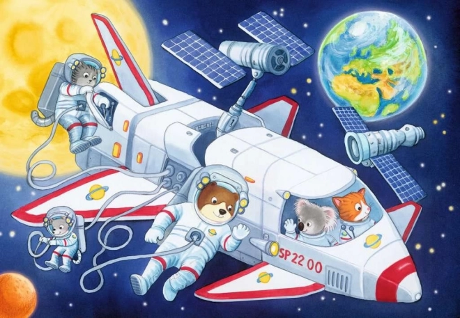 RAVENSBURGER Puzzle Cesta vesmírem 2x24 dílků