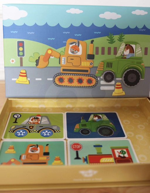 Tooky Toy Magnetická Montessori Skříňka s 80 Dílky