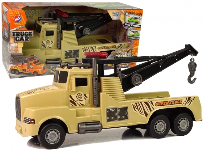 Auto Tow Truck Roadside Assistance 1:10 – Rope Military Brown