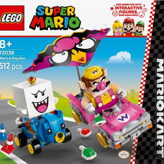 Stavebnice LEGO Super Mario Mario Kart - Wario a King Boo