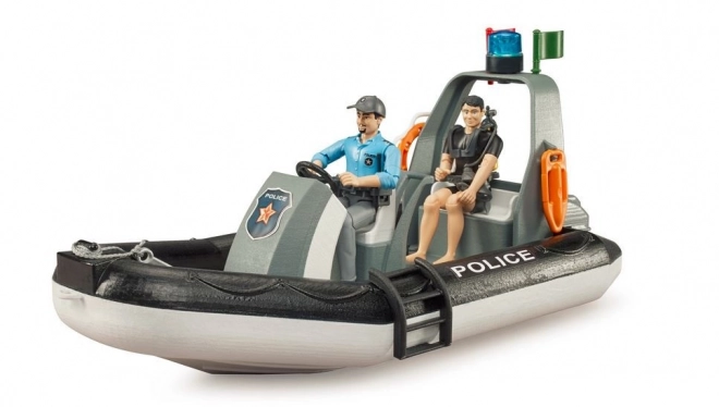 Policie hračkový člun s figurkami