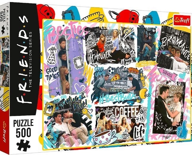 Puzzle 500 dílků Přátelé – koláž