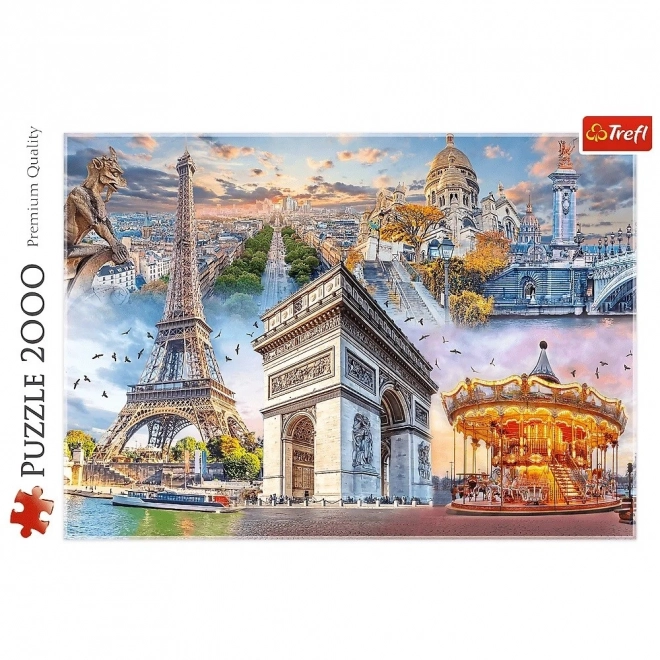 Puzzle 2000 dílků - Víkend v Paříži