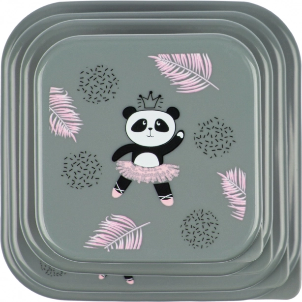 Svačinový box 4 v 1 Panda