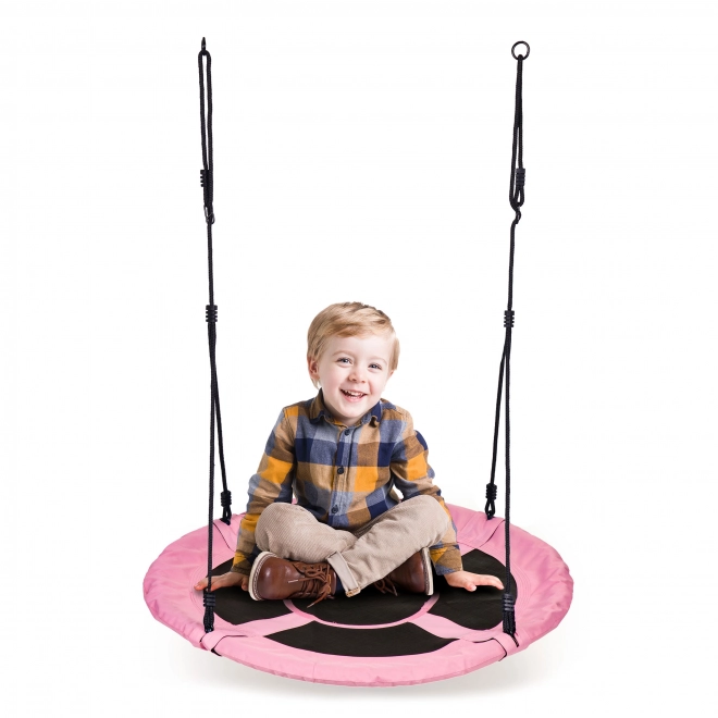 Huśtawka ogrodowa bocianie gniazdo 100cm Pink Ecotoys