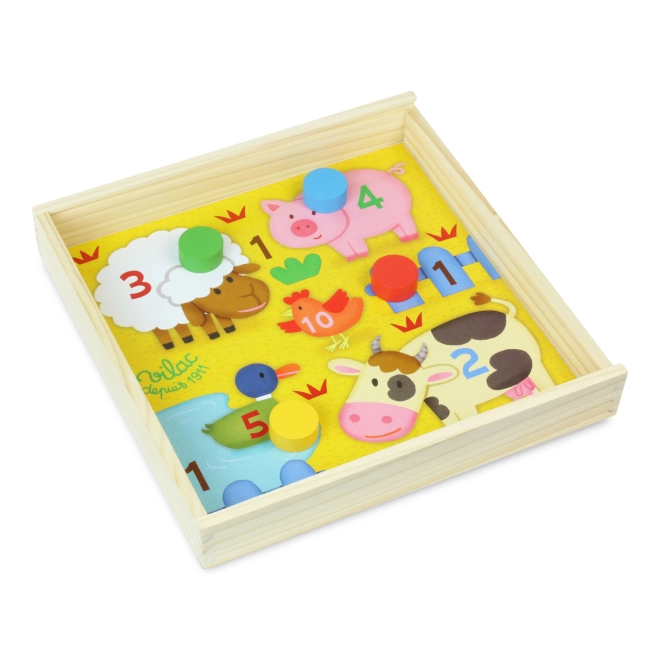 Velké puzzle se zvířátky z farmy