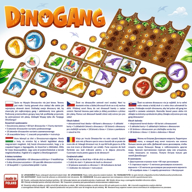 Dinogang společenská hra v krabici 24x24x6cm