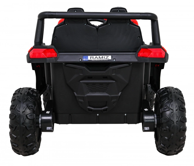 Buggy UTV 2000M mașină de curse cu baterie + sunete MP3 lumini + telecomandă + pornire lentă – Červené
