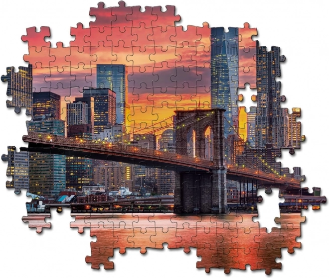 Puzzle 1500 dílků Compact East River za soumraku