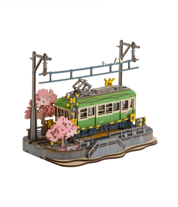 3D dřevěná skládačka Sakura stanice