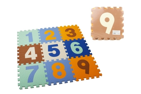 Pěnové puzzle 9 ks čísla