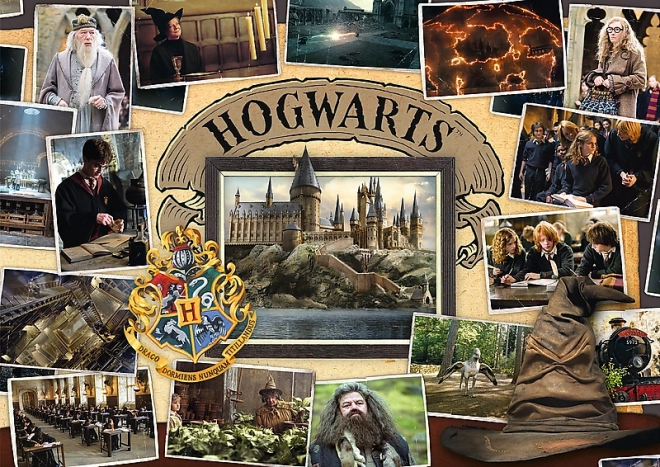 TREFL Puzzle Harry Potter: Turnaj tří kouzelníků, Famfrpál a Bradavice 400 + 500 + 600 dílků
