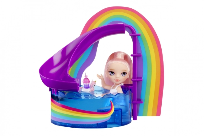 Rainbow High sada s bazénem a sestrou