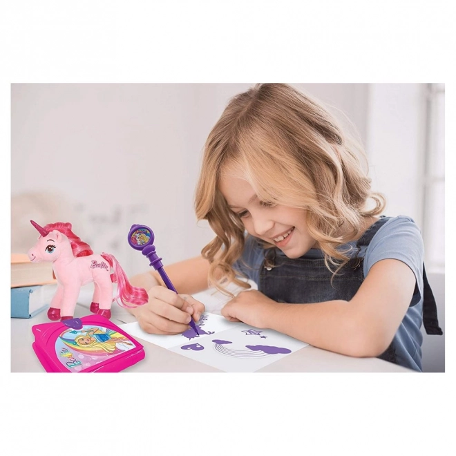 Elektronický tajný deník Barbie s plyšovým jednorožcem a doplňky