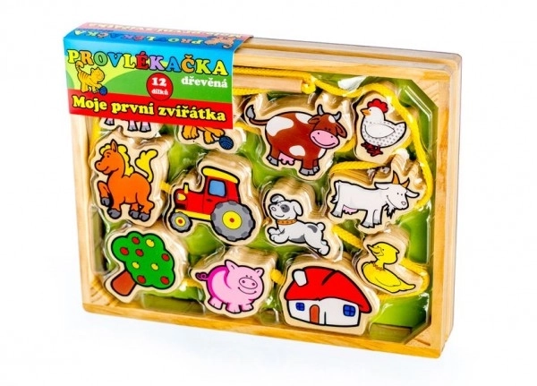 Provlékačka dřevěná Moje první zvířátka
