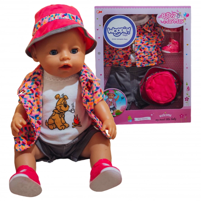 Oblečení pro panenky Woopie s motivem pejska pro panenky 43-46 cm