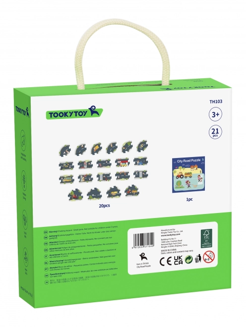 Tooky Toy Autopáska Puzzle