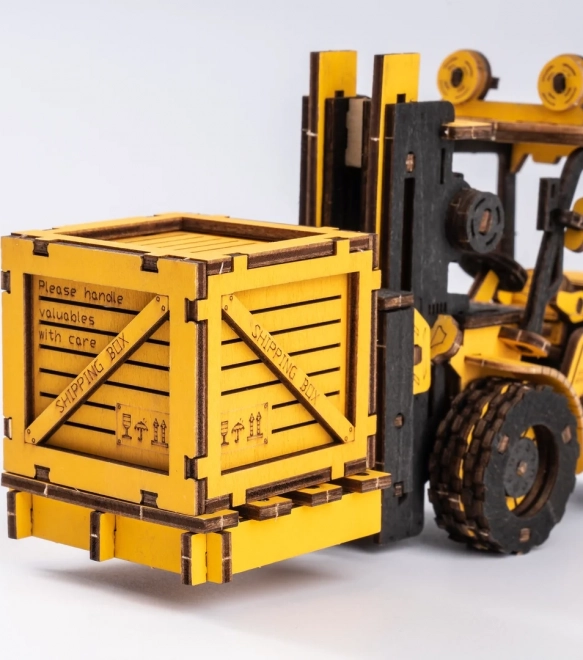 RoboTime dřevěné 3D puzzle - Vysokozdvižný vozík