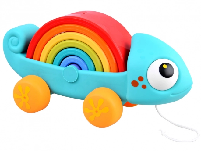 Duhový chameleon hračka montessori 18m+