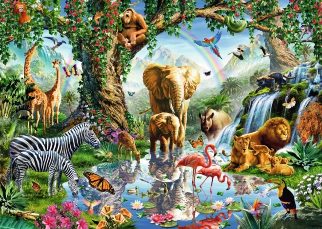 Ravensburger puzzle Dobrodružství v džungli 1000 dílků