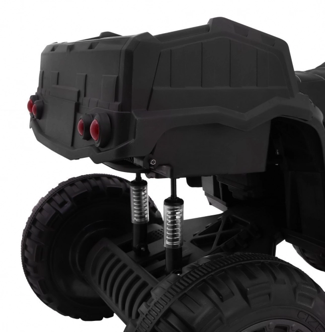 Čtyřkolka XL ATV 2,4GHz na baterie pro děti černá/zelená + dálkové ovládání + pohon 4x4 + nosič zavazadel + pomalý rozjezd + EVA + LED audio