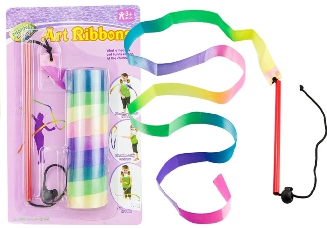 Barevné stuhy pro uměleckou gymnastiku 121 cm