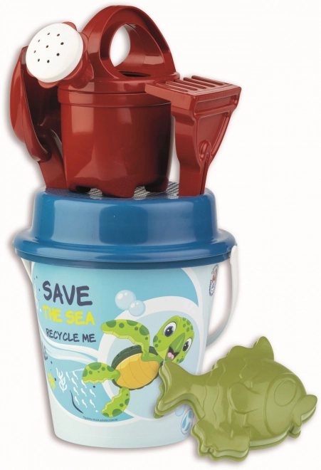 Androni sada na písek oceán z recyklovaných materiálů