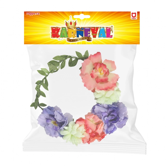 Čelenka Věnec s Barevnými Květinami