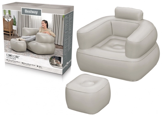 Nafukovací křeslo BESTWAY světlé