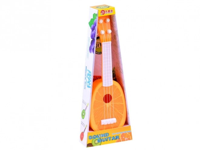 Ovocná ukulele kytara pro děti – Oranžová
