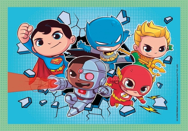 CLEMENTONI Puzzle DC Super Friends 4v1 (12+16+20+24 dílků)