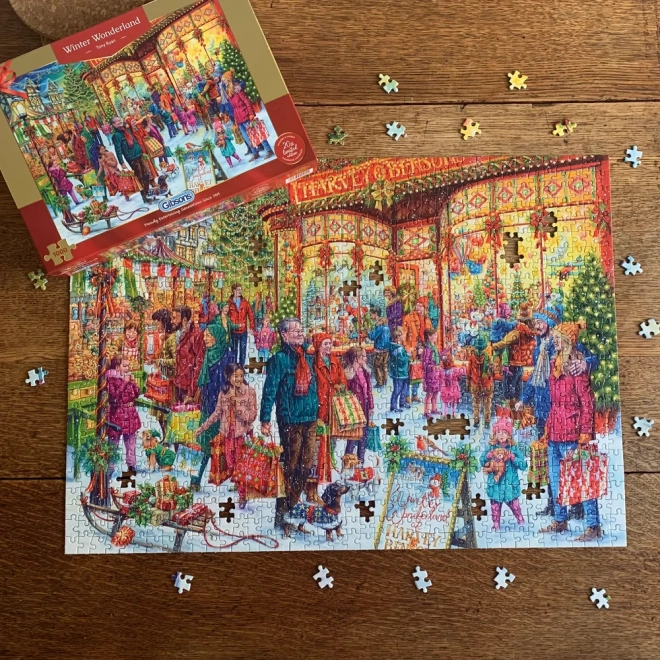 Gibsons Puzzle Limitovaná Vánoční Edice Zimní Říše Zázraků 1000 Dílů