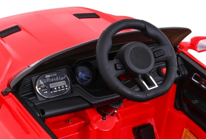 Červené dětské auto GT Sport na baterii s dálkovým ovládáním a MP3