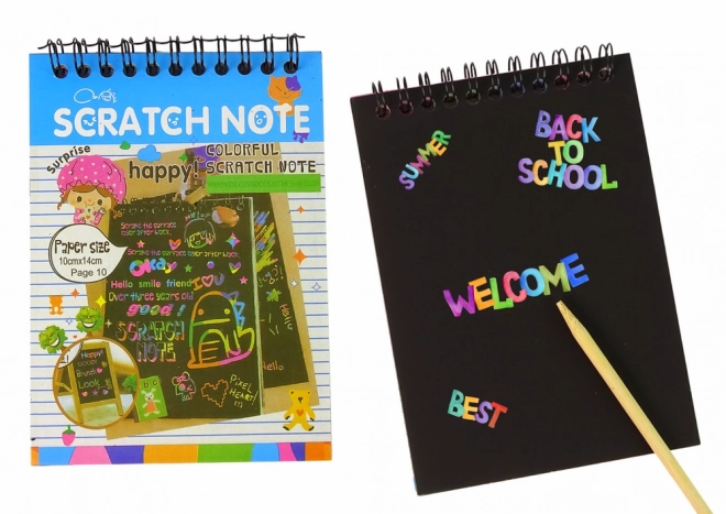 Zdrapávací notes pro děti modrý