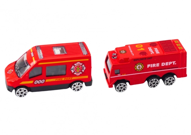 Lora Lorry 2v1 Závodní dráha Světla Zvuky Zvuky Značky Auta Červená