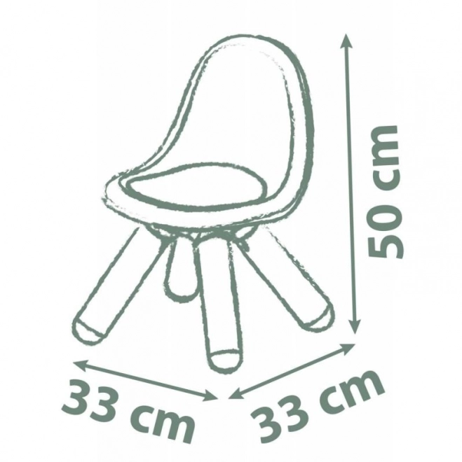Dětská designová zelená židlička