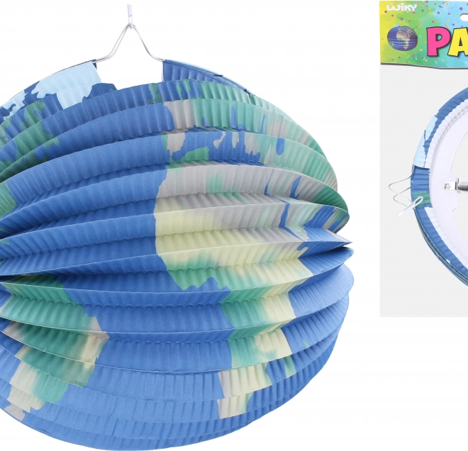 Lampion koule Země 25 cm