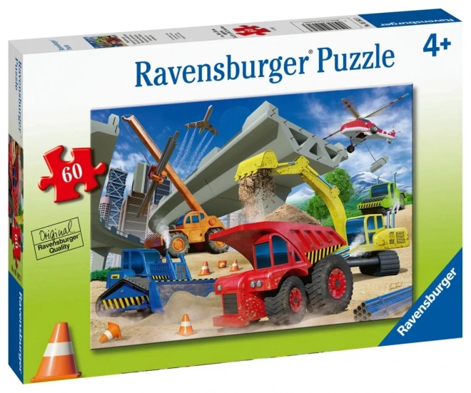 Ravensburger stavební stroje puzzle 60 dílků