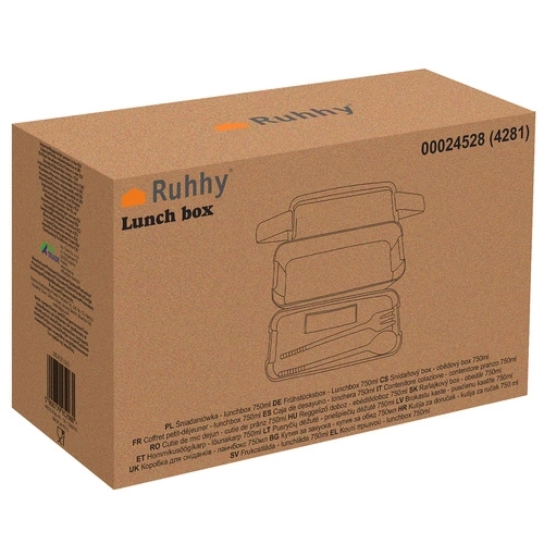 Snídaňový box - svačinový box 750ml Ruhhy 24528
