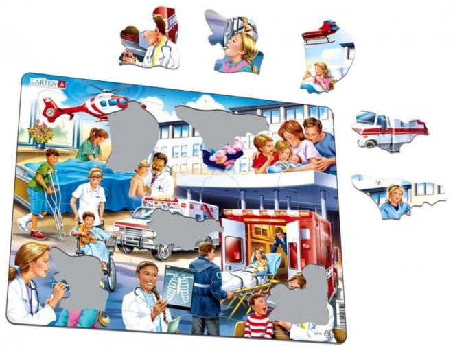 Larsen puzzle nemocnice pro děti 25 dílků