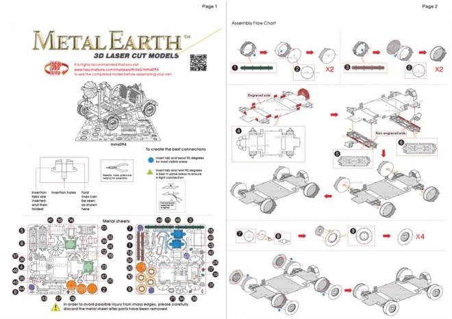 METAL EARTH 3D puzzle Lunar Rover