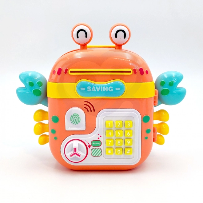 Elektronická pokladnička trezor na PIN Krab batoh oranžová