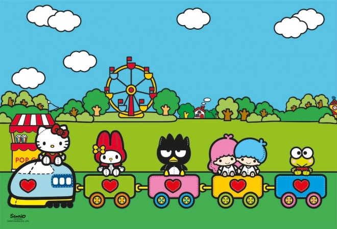 CLEMENTONI Puzzle Hello Kitty a kamarádi MAXI 104 dílků