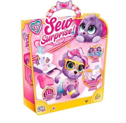 Magická šicí souprava + fialový plyšák Little Live Pets Sew Surprise